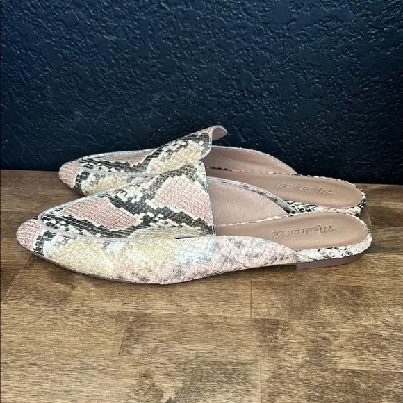Madewell Women’s Snakeskin Patterned Mules Size 9.5 - Picture 4 of 5